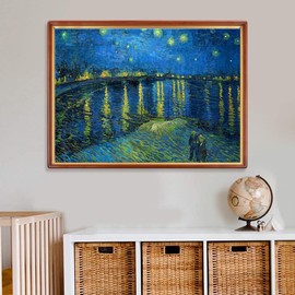 Puzzle 1000 Pieces Adult Starry Night Over the Rhone by Vincent Van Gogh 70 x 50 cm Puzzles for Adults Classic Puzzles 1000 Pieces Adults Van Gogh Puzzles Heavy Adults 1000 Pieces