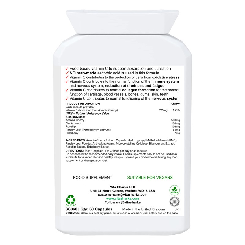 VitaDefence+ Vitamin C - Bespoke Potent & Comprehensive All-in-One Vegan