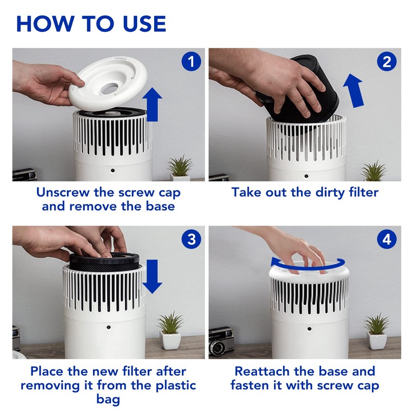 Air Purifier Filters for TaoTronics Air Purifier: True HEPA Filter