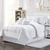 TRP Elegant 7 Piece Queen Size Floral Comforter Set |