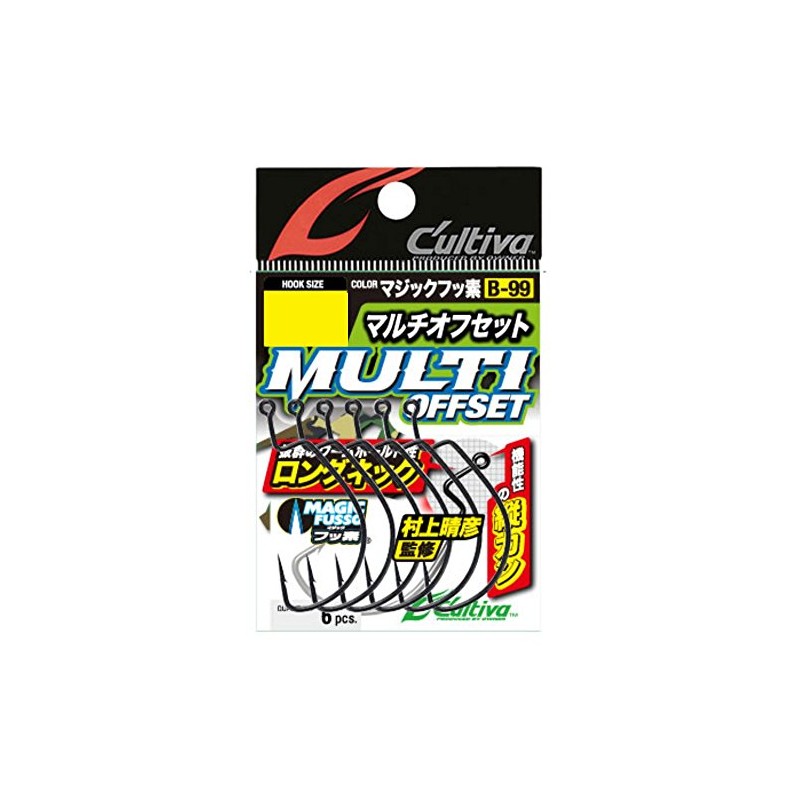OWNER B-99 Multi Offset Hook No.11799 #1 Fish Hook, Black
