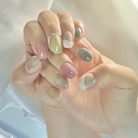Dara Beauty February 2026 Art of the MonthSpring Marble Nails❣ - Nail Glue / 다라뷰티 2026년 2월 이달의아트봄마블네일❣ - 네일글루