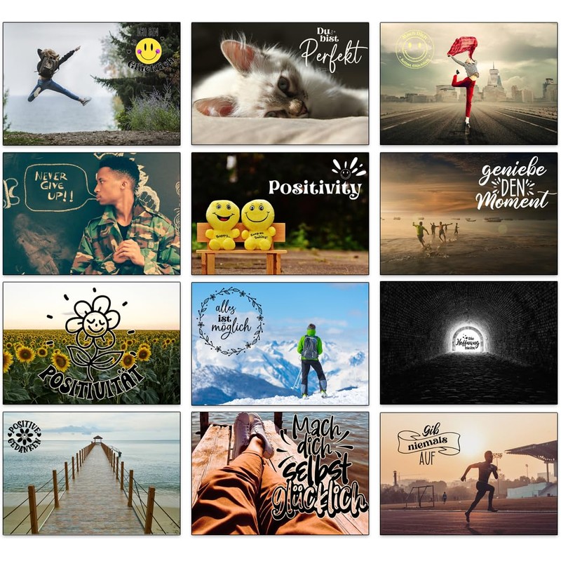 the lazy panda card company 80 Postive and Motivational Postcards