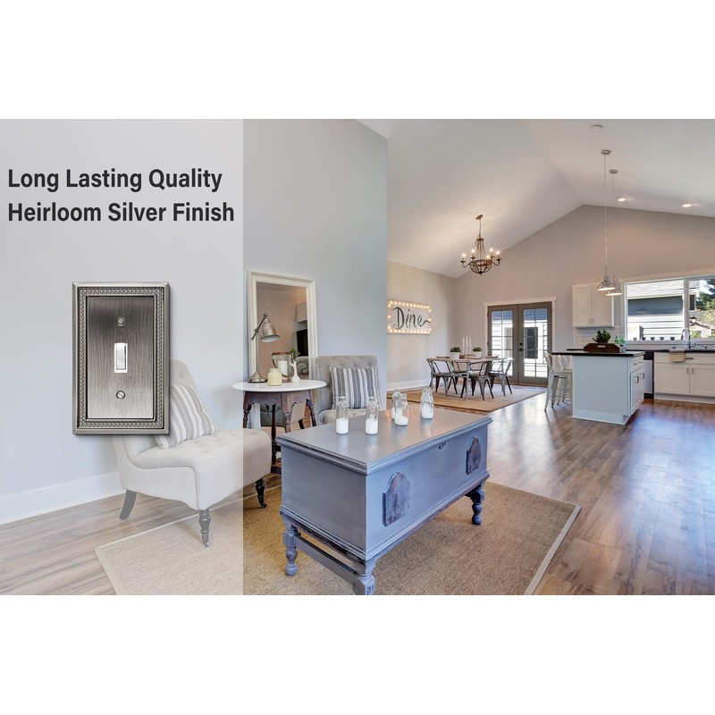 Henne Bery Sunken Pearls Decorative Wall Plate Switch Plate Outlet