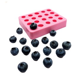 Blueberries silicone mold 20 cavities Realistic fruits molds wax melts molds Soap embed mold NC056