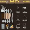 Bebiger Kitchen Cooking Utensils Set, 19 pcs Non-Stick Silicone Cooking