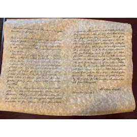 Gettysburg Address - Rolled Parchment Replica