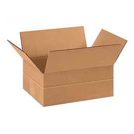 Aviditi MD1184SC Multi-Depth Corrugated Cardboard Box 11 3/4" L x 8 3/4" W x 4 3/4" H, Kraft, for Shipping, Packing and Moving (Pack of 25)