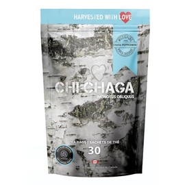 Premium 100% Wild Harvested Chaga Mushroom & Peppermint Combo - 30 Tea Bags