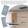YUANHONGJIAN 2 Pcs Plaster Wall Panel Fixing Board Durable Ceiling