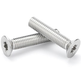 ORTAVA Countersunk Screws M6 x 30 mm, M6 Countersunk Screws Torx 304 Stainless Steel, Countersunk Screw with Hexalobular Socket/Torx (ISR/TX) According to ISO 14581 / DIN 965, for Machines, Appliances