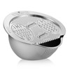 Stainless Steel Rice Washer and Strainer Bowl, Large Capacity Kitchen