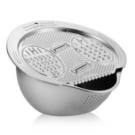 Large Capacity Stainless Steel Rice Washer and Strainer Bowl