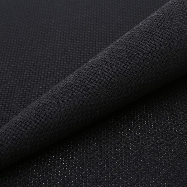 Aida Cloth 14 Count Cross Stitch Fabric,118×39inch (14CT Black 3Yard)