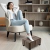 CAROLMADE Small Foot Stool Ottoman Footstool with Legs Under Desk