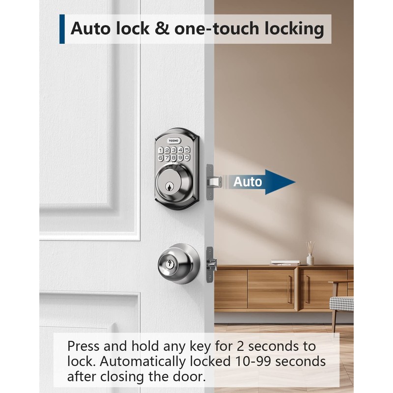 TEEHO TE001 Keyless Entry Door Lock with Keypad - Smart