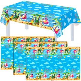 Teenyyou 3 Pcs Summer Christmas Tablecloth Decorations Beach Party Supplies Baby It's Warm Outside Tablecloth Disposable Waterproof Table Covers for Hawaii Theme July Party Decoration