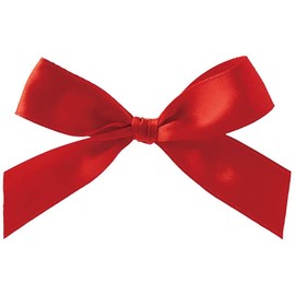 HEADS RED-1S HEADS Ribbon Stickers, 3.1 x 2.4 inches (8 x 6 cm), Red, 30 Pieces