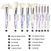 Kingtree - Juego de 10 brochas de maquillaje con mango
