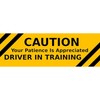 CafePress CAUTION: Driver in Training 10" x 3" Rectangular Car