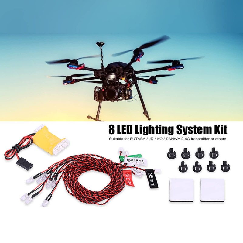 HilBeliFU RC LED Lights, 4 to 6V RC Light Kit
