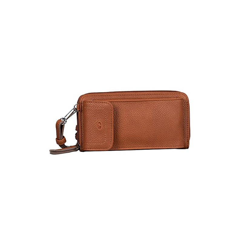 TOM TAILOR Women's Ela 1 Zip Wallet, Cognac