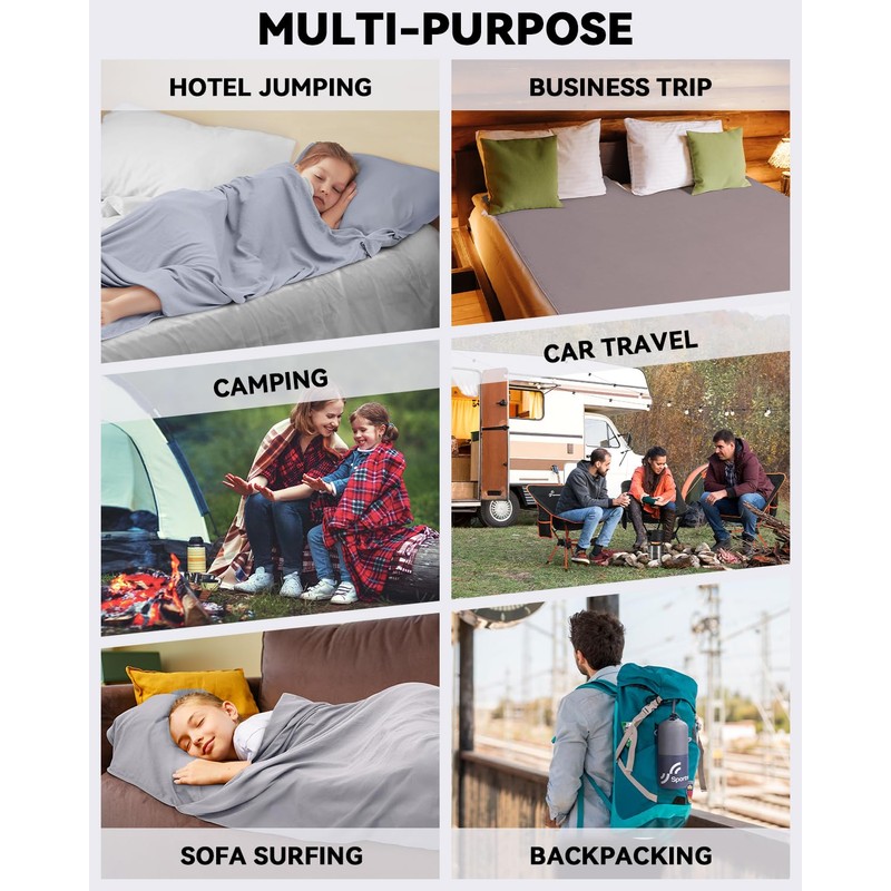 Sportneer Hut Sleeping Bag - 2-in-1 Sleeping Bag Travel Sleeping