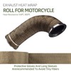 Titanium Exhaust Heat Tape Wrap, 2”x 50 Ft, Motorcycle Fiberglass