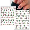 8 Sheets Christmas Nail Art Stickers 3D Self-Adhesive Nail Decals