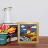 FREEBLOSS 9.4" x 9.4" Lighthouse Punch Needle Kits DIY Framed