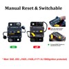 Gloaso 250A Hi-Amp Circuit Breaker with 3/8" Studs & Manual