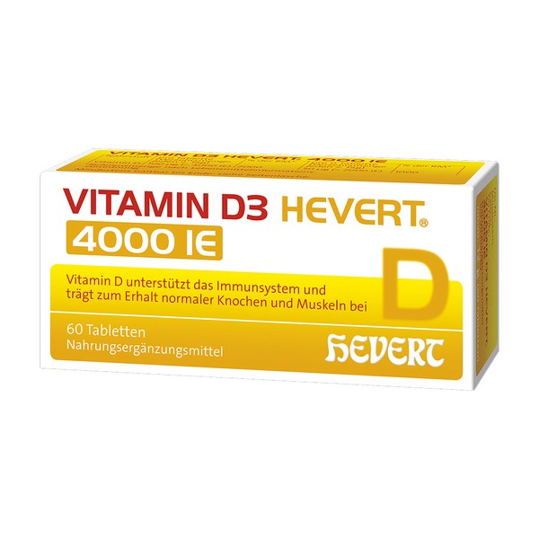 Vitamin D3 Hevert 4000 IE Tabletten, 60 pcs. Tablets