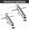 Vaileal 2 Pieces T Handle Tap Wrench Ratchet Tap Wrench