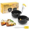 2 Pack Egg Poacher, Stainless Steel Poached Egg Moulds, Poached