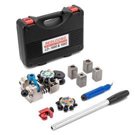REDLOONG Professional Brake Line Flaring Tool Kit 45/37 Degree Set - Single, Bubble, and Double Flares for 3/16"–3/8", Brake Repair Brake Flaring Tools Brake Line and Tubing Flaring Tool