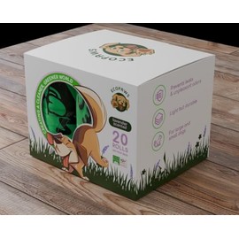 EcoPaws - Plant Based Lavender Scented Dog Poop Bags, 300 Count, Biodegradable & standard size, Durable and 100% leak-proof, Easy to Use Free Dispenser