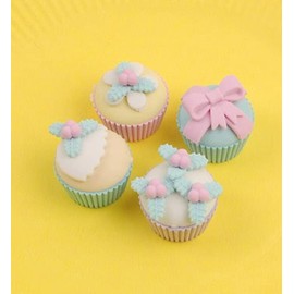 Petite Patisserie Miniature Eraser Set - Adorable Desk Item - for Kids, Party Favors, Birthday Party, Back to School, Friends, Family, Teens