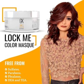 Global Keratin GKhair Lock Me Color Masque Deep Conditioner (200 g / 7.5 fl. oz) | Hair Protection Against Dull/Damaged and Weak Hair - To Protect the Colour by GKhair