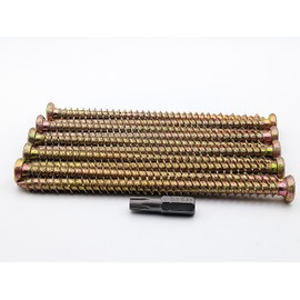 AF4F 62mm x 7.5mm Concrete Frame Fixing Screw (20 Pack) Anchors for masonry, PVC, Window, Door, General Joinery with Free Torx 30 BIT