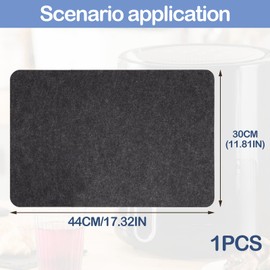 Heat Resistant Mat for Air Fryer, 44 * 30cm Heat Proof Mat Kitchen Appliance for Sliders, Kitchen Countertop Protector Mats for worktops, Non-Slip Mixer Mover Mats for Air Fryers Coffee Machines Ovens