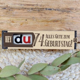 Generisch 74 Geburtstag - Schokoriegel Geschenkbox inkl. Duplo - 74 Geburtstag Deko, Geschenkideen zum 74 Geburtstag, 74 Geburtstag Frauen, 74 Geburtstag Männer, 74 Geburtstag Geschenk