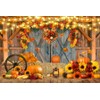 ChloropLastid Fall Thanksgiving Backdrop Barn Door Autumn Photo Background for