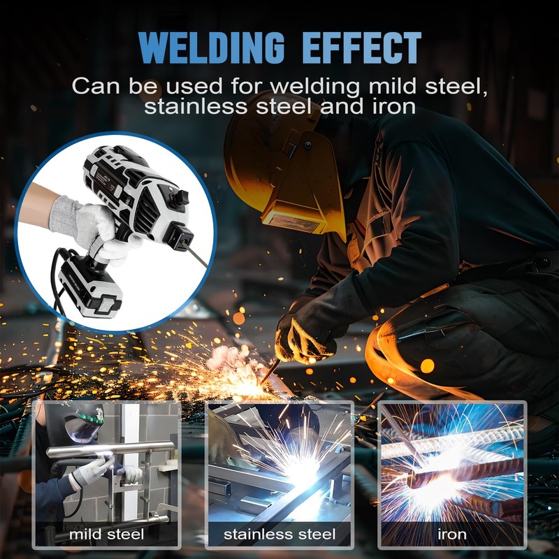Portable Electric Welding Machine, Handheld Welder Machine, 20-120Amp Output Portable