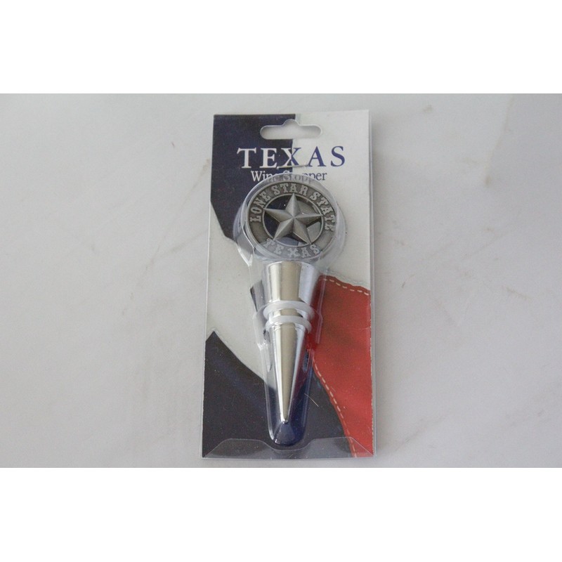 River Edge Texas Lone Star State Concho Metal Wine Bottle