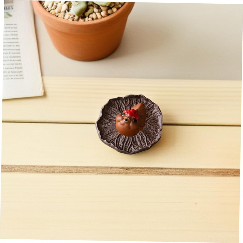 ULTECHNOVO Miniature Ceramic Burner for Home Office Compact Decorative Figurine