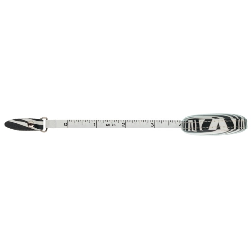 The Quilted Bear Zebra Retractable Tape Measure with Double Sided