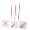 VICASKY 3pcs Portable Nail Art Pens Set Rose Gold Metal