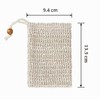 50 soap bags mesh exfoliating, 100% natural sisal soap pouch,
