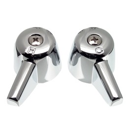Danco Central Brass Pair of Faucet Handles, Chrome, 80401