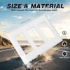 2 Pack Decorator Wall Plate Outlet Covers, Standard Size 3-Gang
